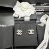 Chanel Klasyczne CC mini kolczyki srebrne